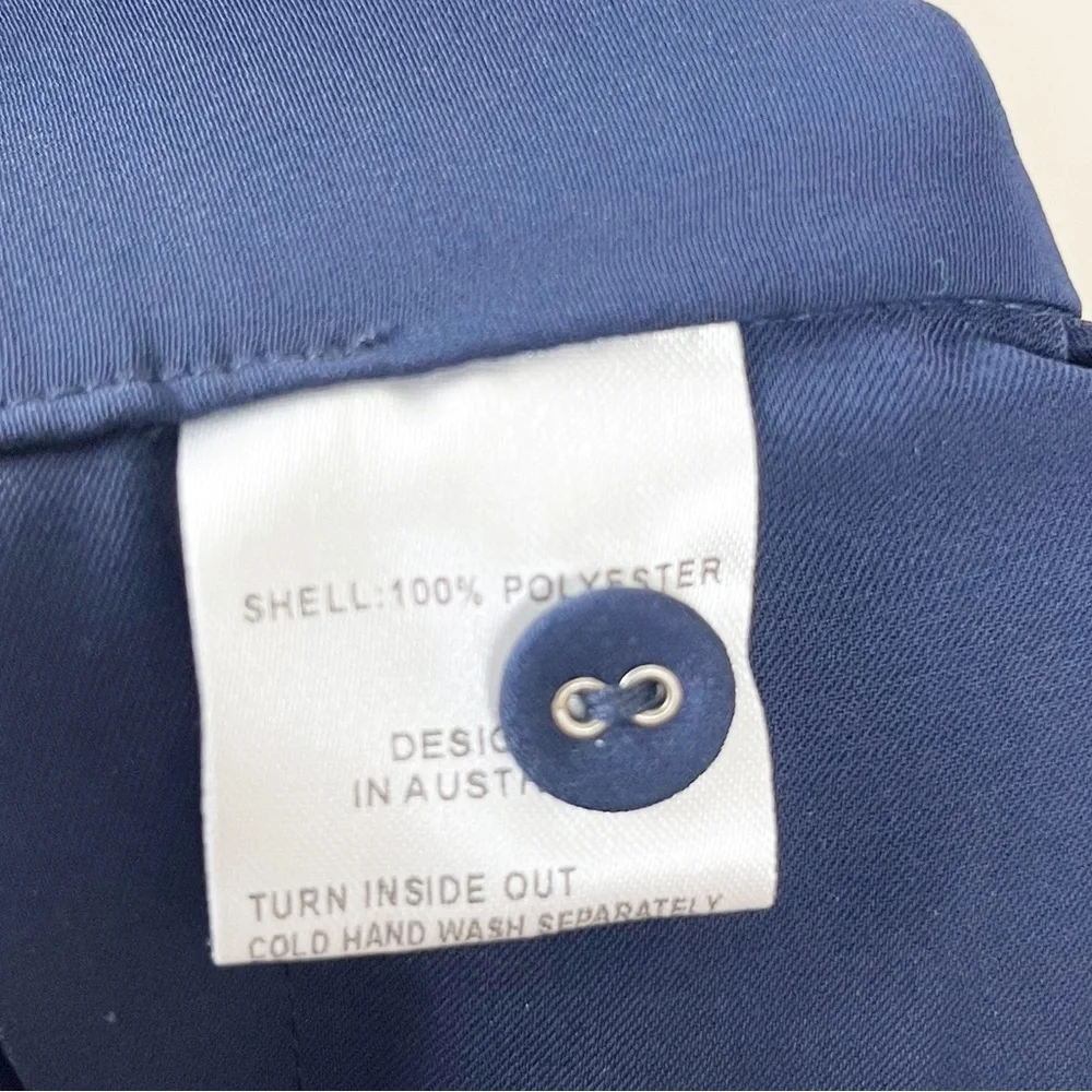 Shona Joy Core Knot Draped Dress in Navy Size 4 - Picture 8 of 8